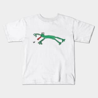 Jumping Frog drawing Kids T-Shirt